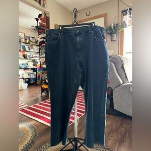 Duluth Trading Co Relaxed Fit Dark Blue Jeans